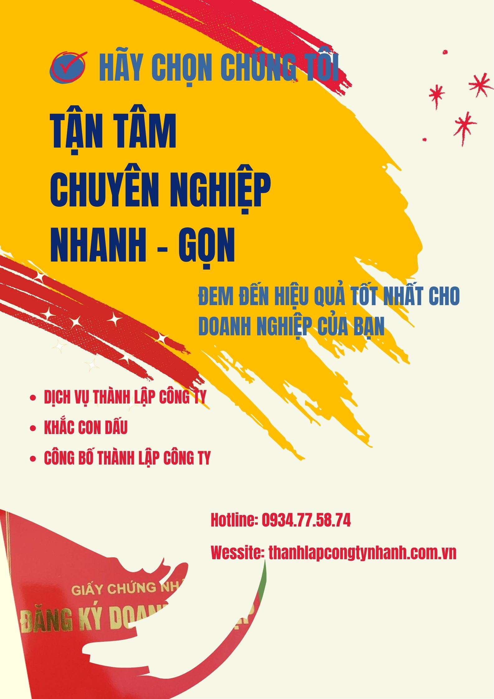 THÀNH LẬP DOANH NGHIỆP